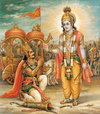 Bhagavad-gita - Krishna instrui Arjuna